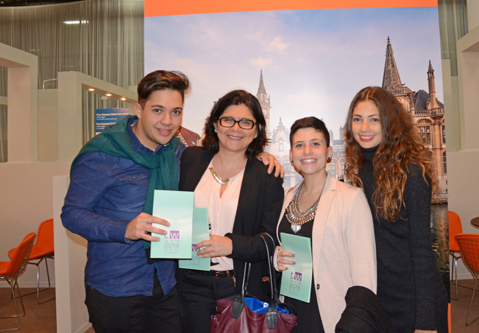 Marcelo Diogo e Sandra Rey, Anais Sampaoli, e Kelly Juste, da Interamerican