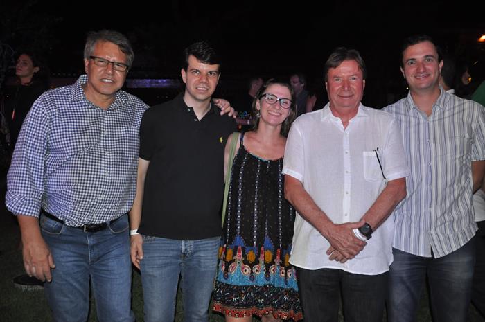 Marcos Tiburtius e Eduardo Tiburtius, do Village, Sabrina Pellitteri, Massimo Pellitteri e Bruno Pellitteri, do Hotel Armação