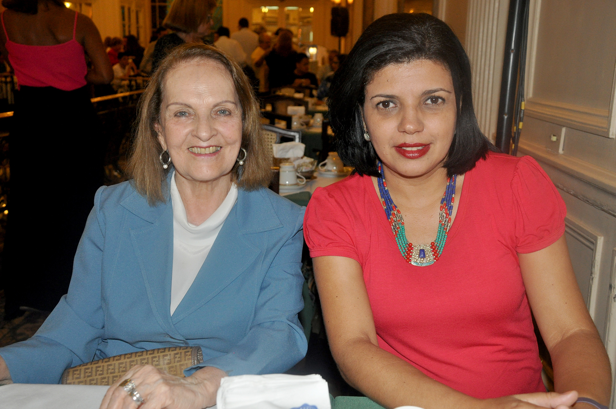 Maria Bittencourt, da Ital Câmbio e Turismo, e Márcia Pacheco, da Pacheco Tur Maria Bittencourt, da Ital Câmbio e Turismo, e Márcia Pacheco, da Pacheco Tur