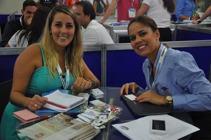 Maria Cartasegna, da Avan Trip, e Sheila Sousa, do Grande Hotel da Barra