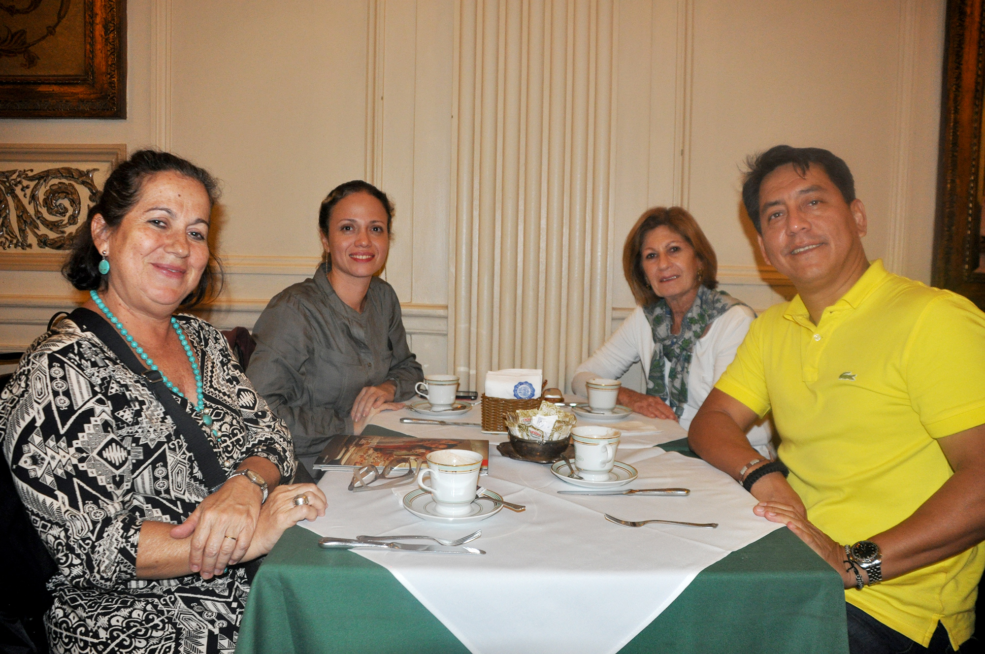 Mariana Nasser, da MBN Tour, Marcela Freire, da WVF Brasil, Dora Adler, da Vie Nouvelle, e Willian Vargas, do WVFs Brasil Mariana Nasser, da MBN Tour, Marcela Freire, da WVF Brasil, Dora Adler, da Vie Nouvelle, e Willian Vargas, do WVFs Brasil