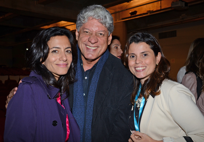 Marina Person, com Antonio e Rita Grassi, da Oturí