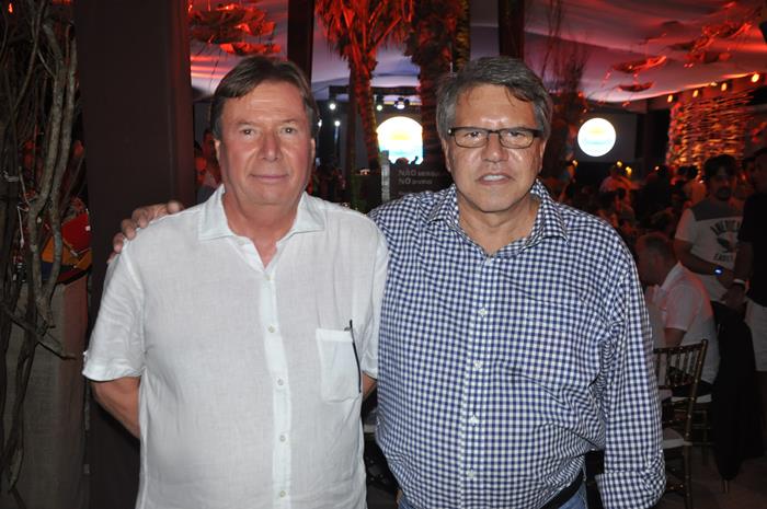 Massimo Pellitteri, do hotel Armação, e Marcos Tiburtius, do Village