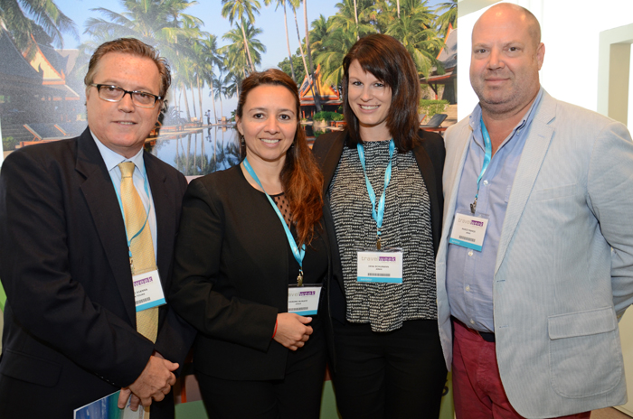 Maurico Vianna, Karime Buraye, Jana Schumann, e Marco Franck, de Turks E Caicos Islands Maurico Vianna, Karime Buraye, Jana Schumann, e Marco Franck, de Turks E Caicos Islands