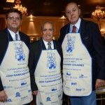 Mário Lobo Filho, do Sindetur-SC, Jandir Berlini, prefeito de Itajaí, e Michel Tuma Ness, da Fenactur e Clube do Feijão Amigo