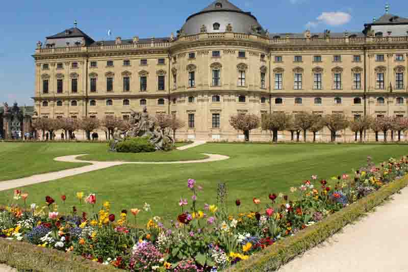 O palácio real em Wurzburg