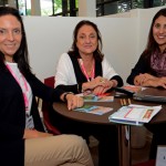 Patrícia Rabello Assumpção e Beth Rabello, da Beth rabello Turismo Personalizado, e Maria Victoria Altez, do Turismo do Chile