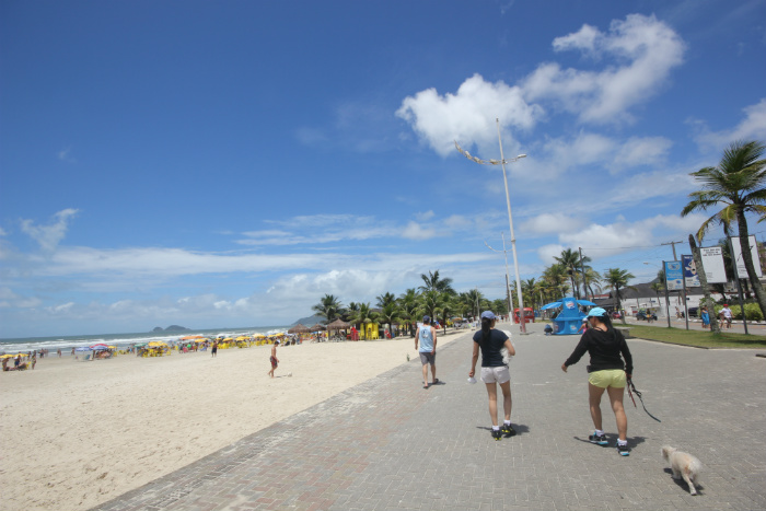Praia da Enseada no Guarujá, SP (Foto: Pedro Rezende) Praia da Enseada no Guarujá, SP (Foto: Pedro Rezende)