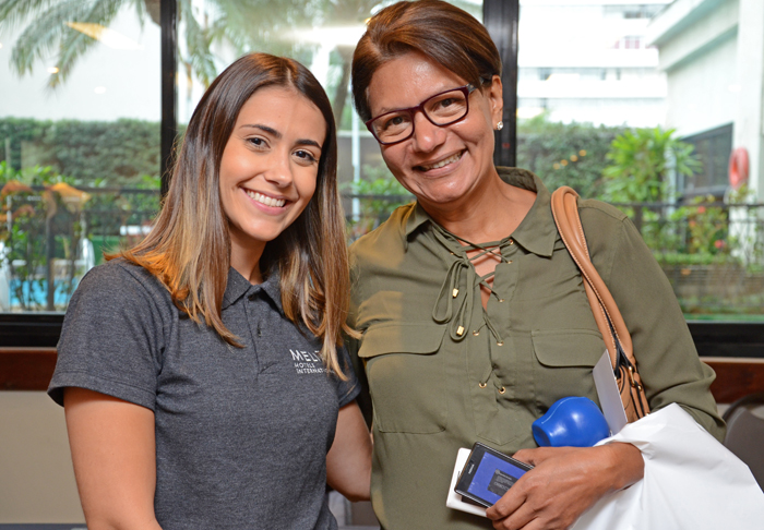 Rafaela Marques, do Meliã Hotels, e Maria Cristina dos Anjos, do John Crane Rafaela Marques, do Meliã Hotels, e Maria Cristina dos Anjos, do John Crane