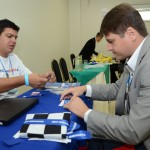 Thiago Gimenez, da Decolar.com, com Alex Bonaretti, do Beto Carrero World