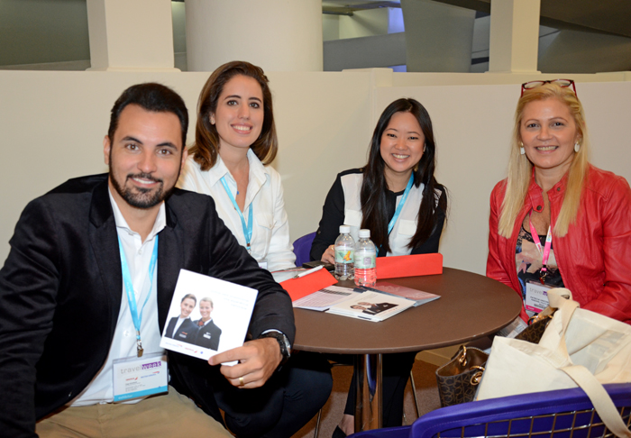 Tiago Grandizoli, Maria Clara Belluco e Christiane Momose, da Iberia e British Airways, com Patricia Vasconcellos, da Personal Touch Viagens Tiago Grandizoli, Maria Clara Belluco e Christiane Momose, da Iberia e British Airways, com Patricia Vasconcellos, da Personal Touch Viagens