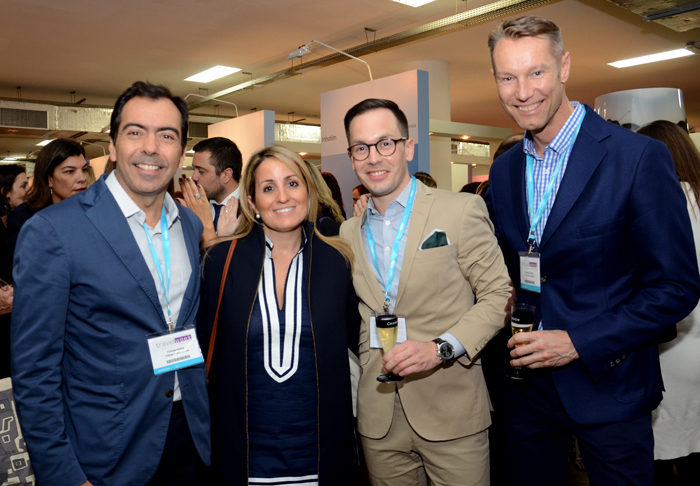 Tomas Perez, da Teresa Perez Tours, Marta Sánchez Oquillas, da Iberia British Airways, Sven Flory, do The Chedi, e Thomas Schmid, do Hotel Dolder