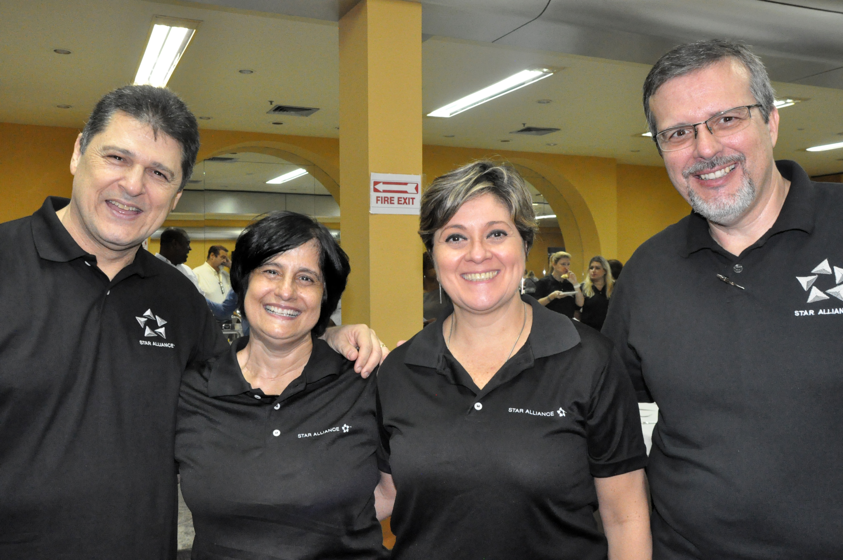Valci Souza, da Avianca Márcia Galvão, da Star Alliance, Roberta Batista, da Copa e Antonio Jorge, da Tap Valci Souza, da Avianca Márcia Galvão, da Star Alliance, Roberta Batista, da Copa e Antonio Jorge, da Tap