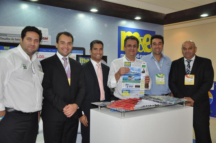 Vitor Bauab, do M&E, Jair Galvão, de Maceió, Helder Lima, de Alagoas, Claiton Armelin, da CVC, Mourinho Vasconcelos, do Grupo Ponta Verde e Paulo Kugelmas, do Alagoas (Copy)