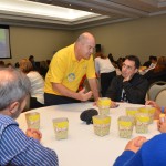 Afonso Domingues, da CVC, conversa com agentes no Speed Networking