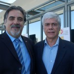 Aldo Siviero, do Sindetur e Carlos Alberto, o Kaká, da Ancoradouro