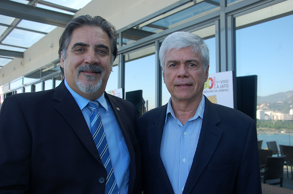 Aldo Siviero, do Sindetur e Carlos Alberto, o Kaká, da Ancoradouro