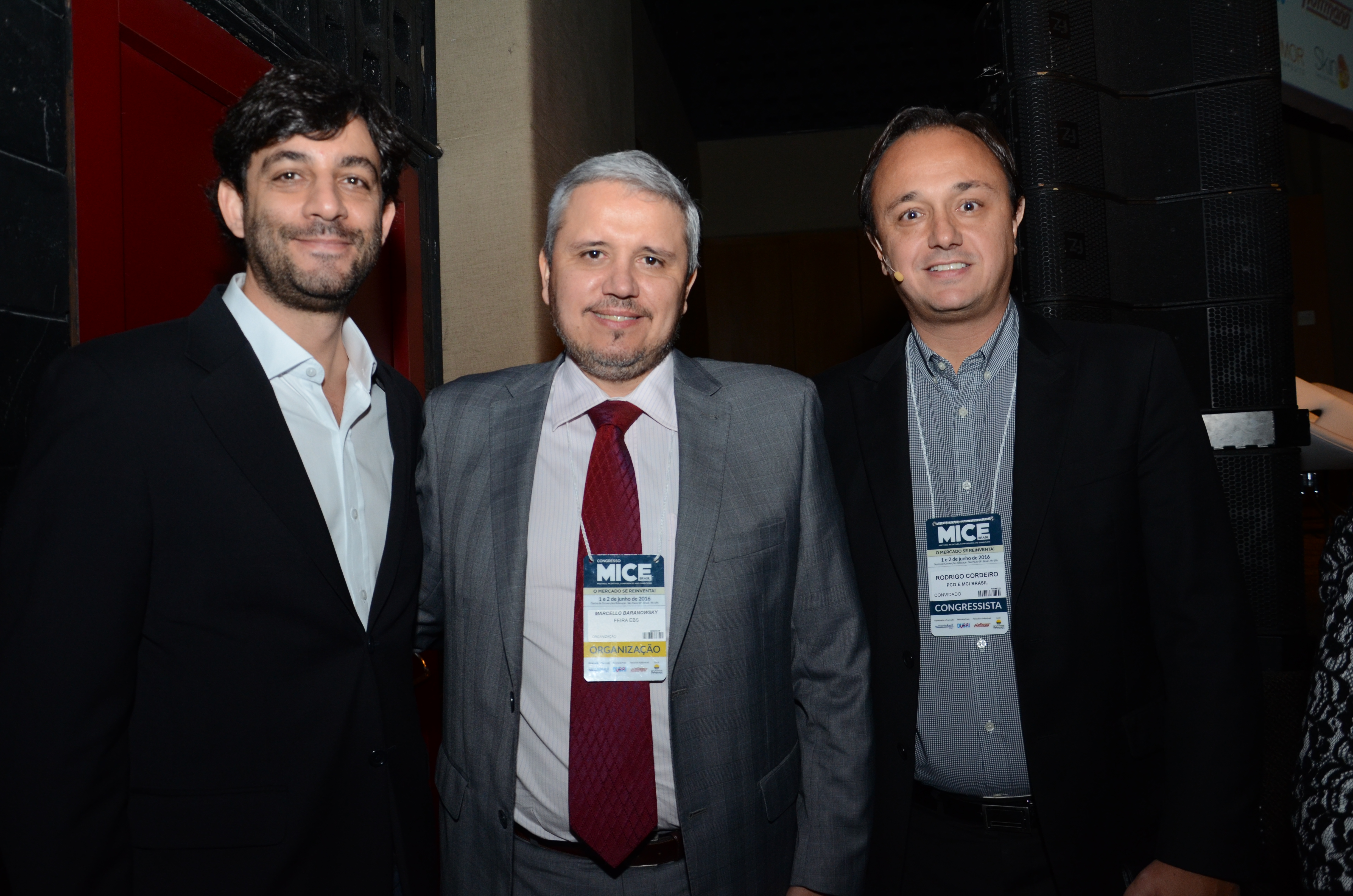 Alexandre Mutran, da Comujnicação Globo, Marcelo Baranowsky, presidente da EBS, e Rodrigo Cordeiro, da PCO e MCI Brasil Alexandre Mutran, da Comujnicação Globo, Marcelo Baranowsky, presidente da EBS, e Rodrigo Cordeiro, da PCO e MCI Brasil
