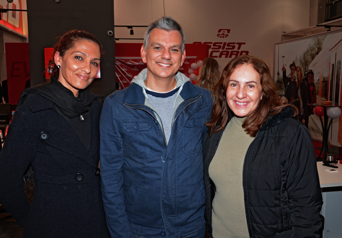 Ana Paula Correa, da Paradise Tours, Marcelo Nina, da Argo Tours, e Joana D'Arc Flor, da Turismo Mais Ana Paula Correa, da Paradise Tours, Marcelo Nina, da Argo Tours, e Joana D'Arc Flor, da Turismo Mais