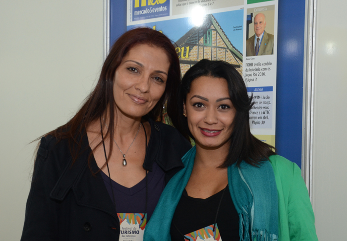 Ana Paula Correa, da Paradise Tours, e Patricia Ataujo, da Metalis Turismo Ana Paula Correa, da Paradise Tours, e Patricia Ataujo, da Metalis Turismo