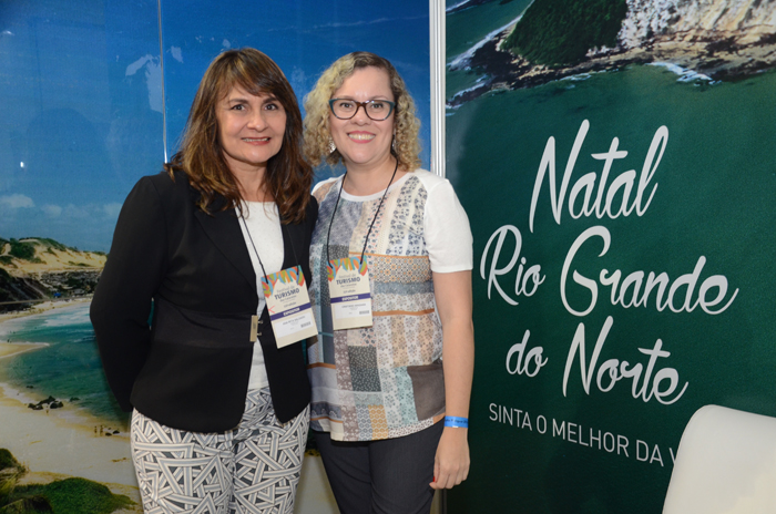 Ana Rita Salgado, da Emprotur, e Cristiane Hanzawa, da Whel Tour Ana Rita Salgado, da Emprotur, e Cristiane Hanzawa, da Whel Tour