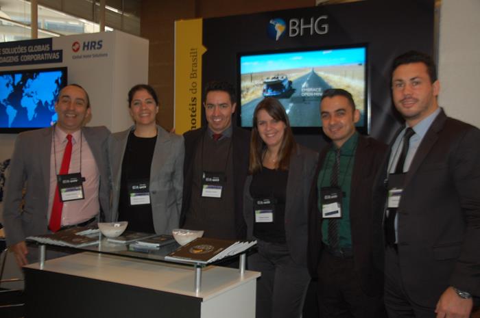 André Felício, da BHG, Fabiana Catto, da Atlantica Hotels, Ricardo Rufino, da BHG, Cristiane Roquetti, da Atlantica Hotels, Tiago Freitas, da BHG, e Ricardo Galvão, da Atlantica Hotels