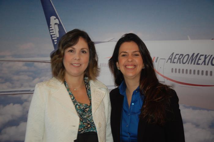 Bruna Freitas e Daniela Santos, da Aeromexico
