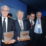 Marcio Favilla, da OMT, Alejandro Rubín Carballlo, da Expourense, Gilmar Piolla e Jorge Samek, da Itaipu