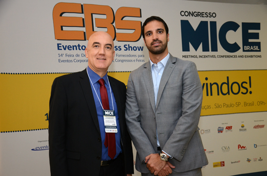 Eduardo Mlcoch, do Sol Ipanema Hotel, e Carlos Schwartzmann, da Costa Brava Eduardo Mlcoch, do Sol Ipanema Hotel, e Carlos Schwartzmann, da Costa Brava