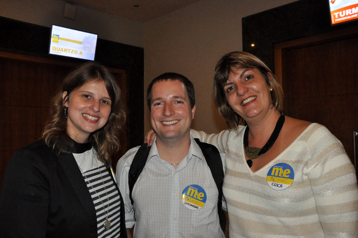 Erica Chaves, da BHG, com Bernardo Parmera e Nathalie Rommes, da Flytour Erica Chaves, da BHG, com Bernardo Parmera e Nathalie Rommes, da Flytour