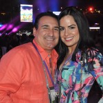 Erick Rodrigues, do Travel Leaders, e Natalie Welebir, do Groupon Getaways
