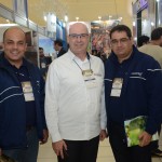 Fausto Antonio, da Bancorbrás, Roberto Bacovis, da Abav-PR, e Juliano Sá, da Bancorbrás