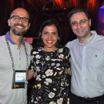 Gabriel Martinez, Marjori Schroeder e Mauricio Alexandre, do SeaWorld