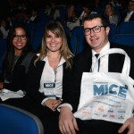 Gabrielle Paranhos, da Obras Sociais da Arquidiocese de Aparecida, Rosangela Nascimento e Bernardo Ignarra, da São Paulo Turismo