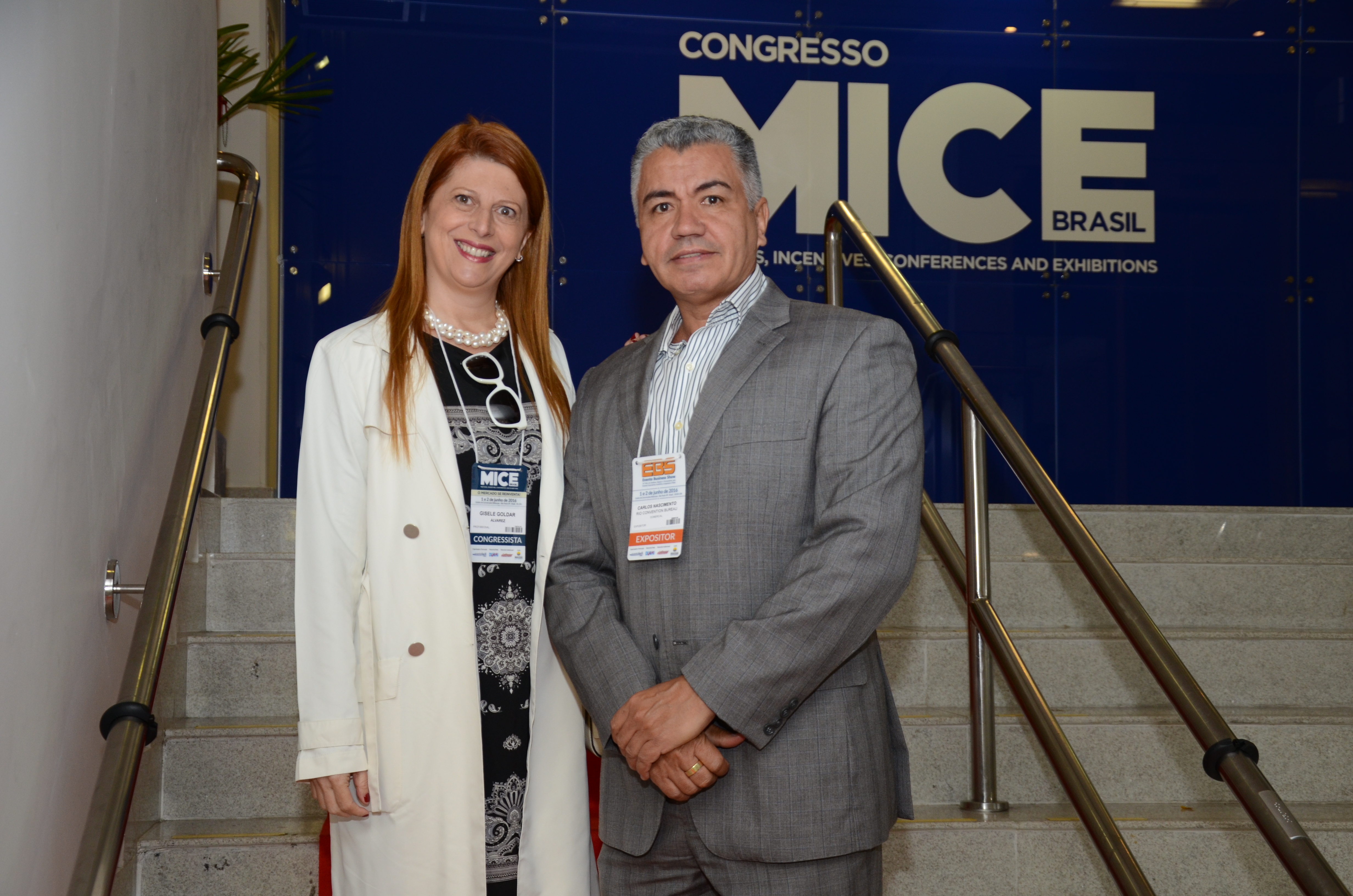 Gisele Goldar, com Carlos Nascimento, do Rio CVB Gisele Goldar, com Carlos Nascimento, do Rio CVB