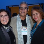 Gisele Lima, da Promo, Divaldo, da Secretaria de Turismo da Bahia, e Gisleide Silva, da Emsetur
