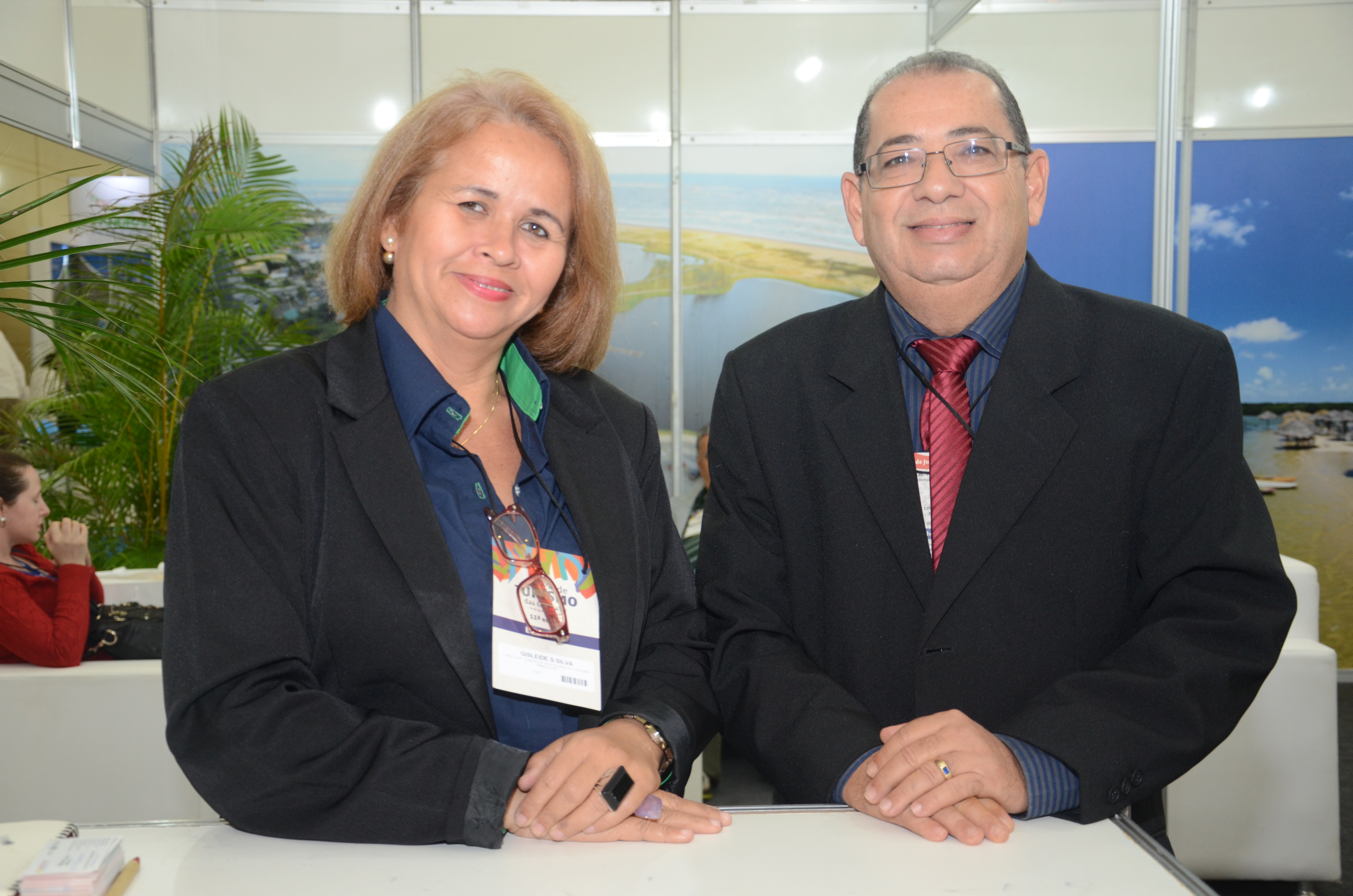 Gisleide Silva e José Castilho, da Emsetur Gisleide Silva e José Castilho, da Emsetur