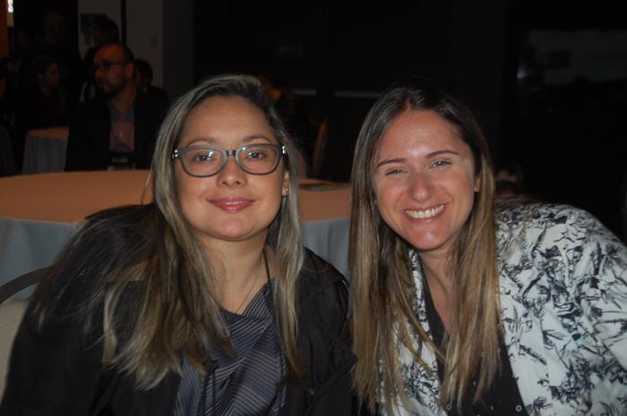 Herika Oliveira, da America Movil, e Katia Locatelli, da Amadeus