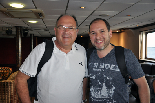 Ivan Rodrigues, da Interglobe, com Ariel Marmol, da Visual