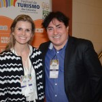 Janaina Reinert, do Parque Aquatico Cascanei, e Ivan Ferreira, da New Option