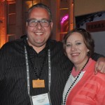 Jorge Franz, do Visit Houston, e Morgan Taylor, do Texas Tourism