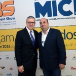 Juan Pablo de Vera, da Reed Exhibitions, e Michael Nagy, do Rio CVB