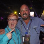 Julie Heizer, de Washington, com Alfredo Gonzalez, do Visit Florida