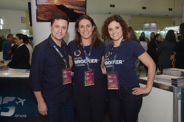 Leandro Oliveira, da Rede Encantos, Carlise Bianchi, e Fernanda Meinerz, da Brocker Leandro Oliveira, da Rede Encantos, Carlise Bianchi, e Fernanda Meinerz, da Brocker