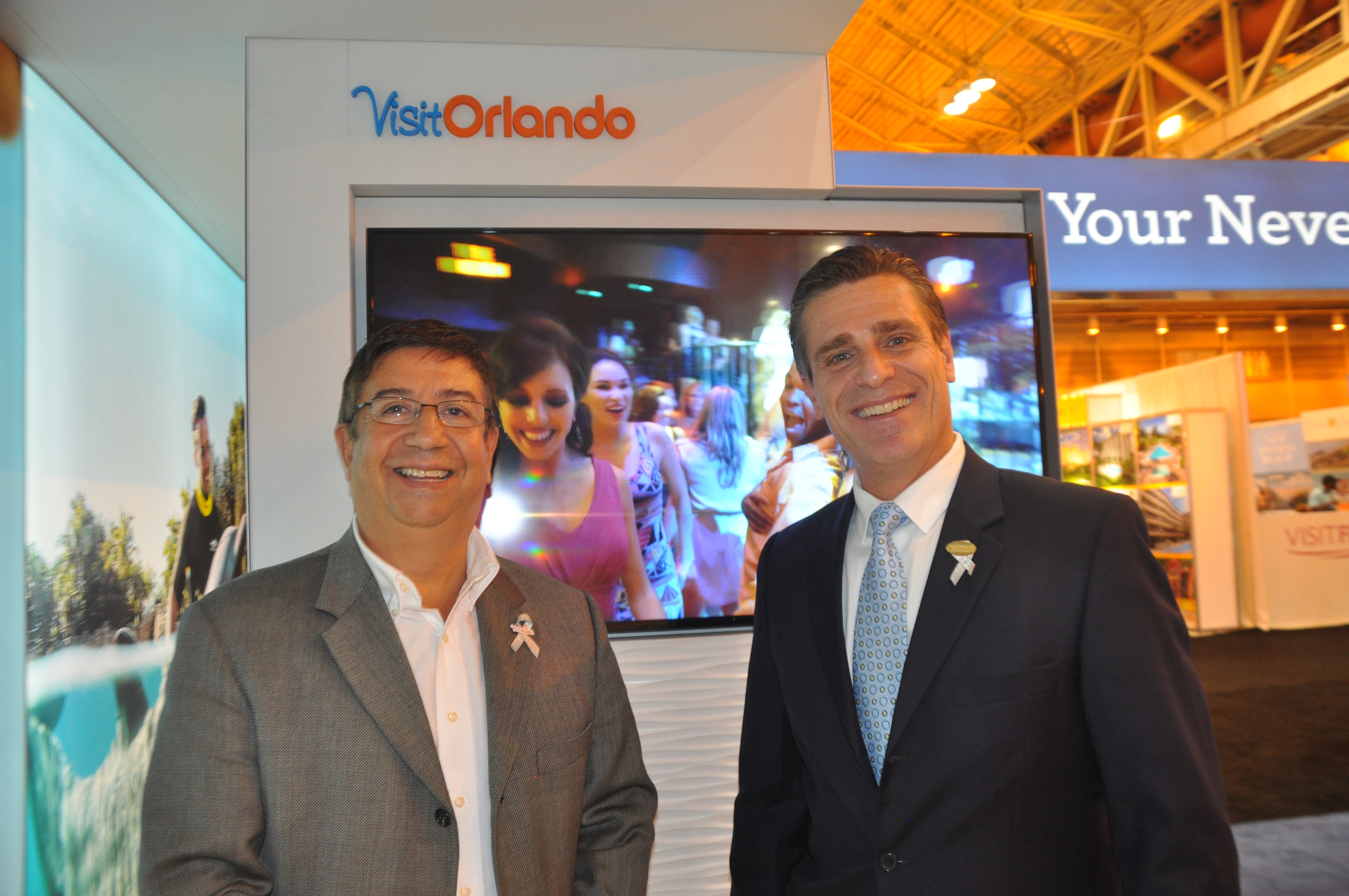 Leo Salazar e Patrick Yvars, do Visit Orlando