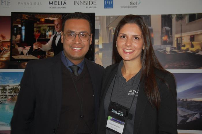 Leopoldo Monteiro e Thays Fernandez, do Meliá Hotels