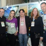 Ludiane Oliveira, do BC CVB, Alexandre dos Santos, da Rezende House, Ivan Fereira, da New Option, Gorete Mengue, do Hotel Plaza, e Nagel Mello, da Sectur BC