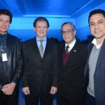 Luiz Alberto Langoski, do Sesc, Roni Temp, da Enerluz, Carlos do Nascimento, da Fecomércio PR, e Leandro Teixeira, da Acifi