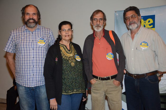 Marcelo e Elizabeth Jones Guimarães, da Palmitur Turismo, Paulo Amorelli, da Thunder Eventos, e Gilson Munhão, da Munhão Viagens Marcelo e Elizabeth Jones Guimarães, da Palmitur Turismo, Paulo Amorelli, da Thunder Eventos, e Gilson Munhão, da Munhão Viagens