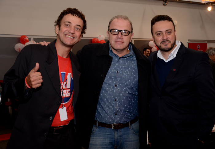 Marcos Santos, da Assist Card, Sidney Guastaferro, da Top Life Turismo, e Adilson Melo, da Assist Card Marcos Santos, da Assist Card, Sidney Guastaferro, da Top Life Turismo, e Adilson Melo, da Assist Card
